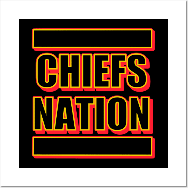 Chiefs Nation Wall Art by Zivanya's art